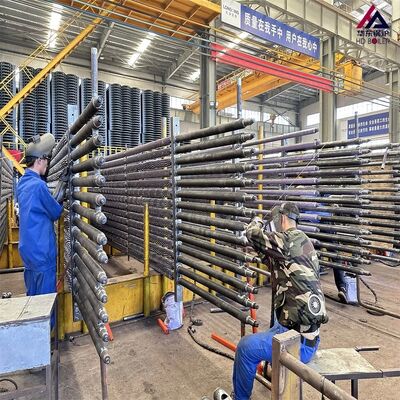 Massiv gezackter Spirale Flossen Kessel Flossen Rohr Wärmetauscher Anti-Asche Edelstahl